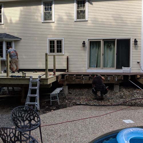 Deck Expansion in Process
