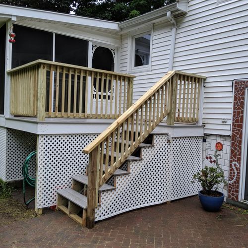 Total Composite New wood railing makeover