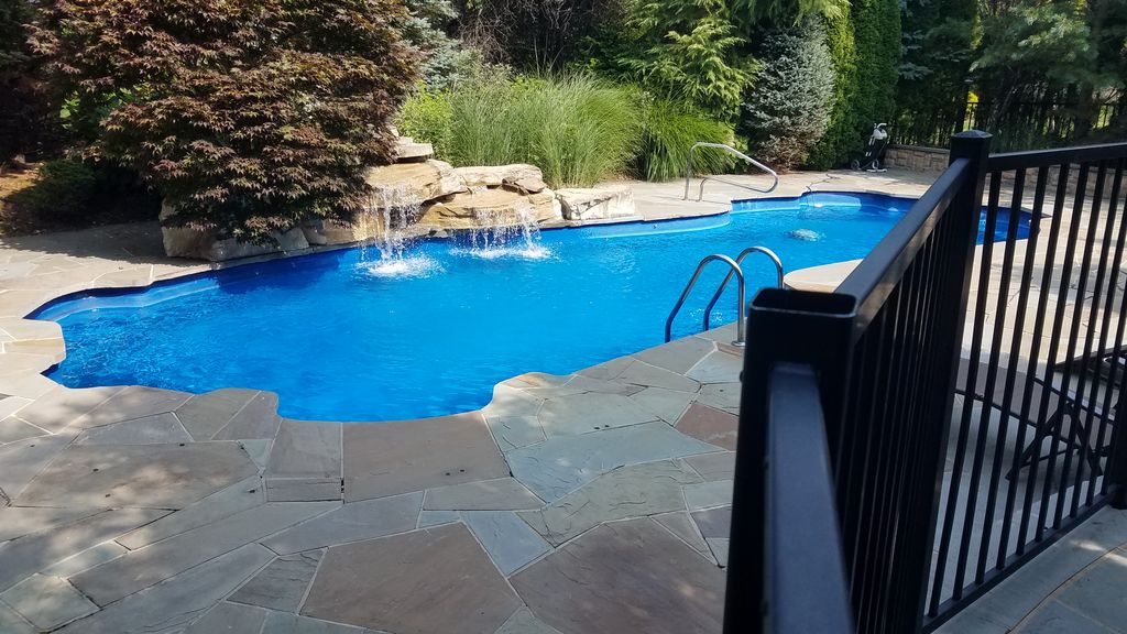 Waterfall oasis pool