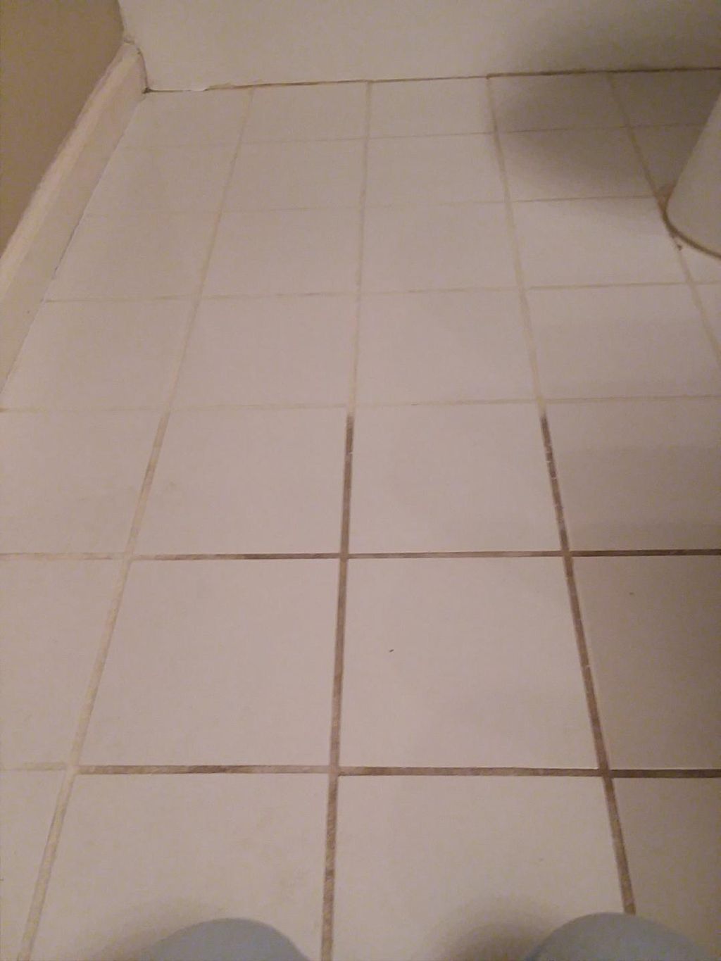 Bathroom Tile Floor (Before)