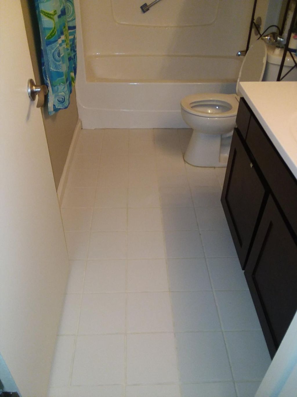 Bathroom Tile Floor (After)