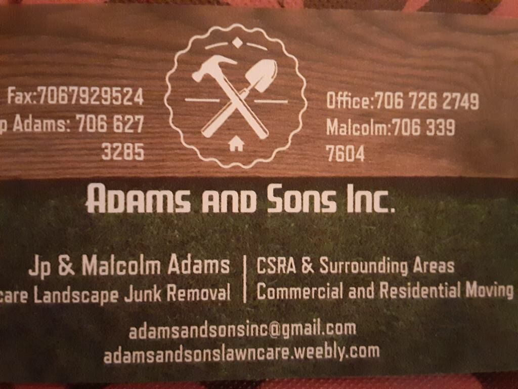 Adams And Sons Inc.