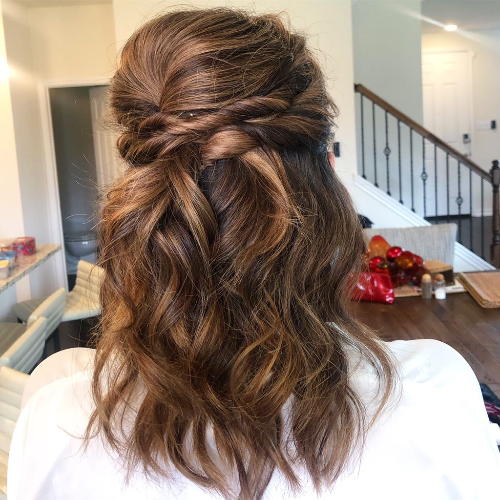 Bridal half up half down 