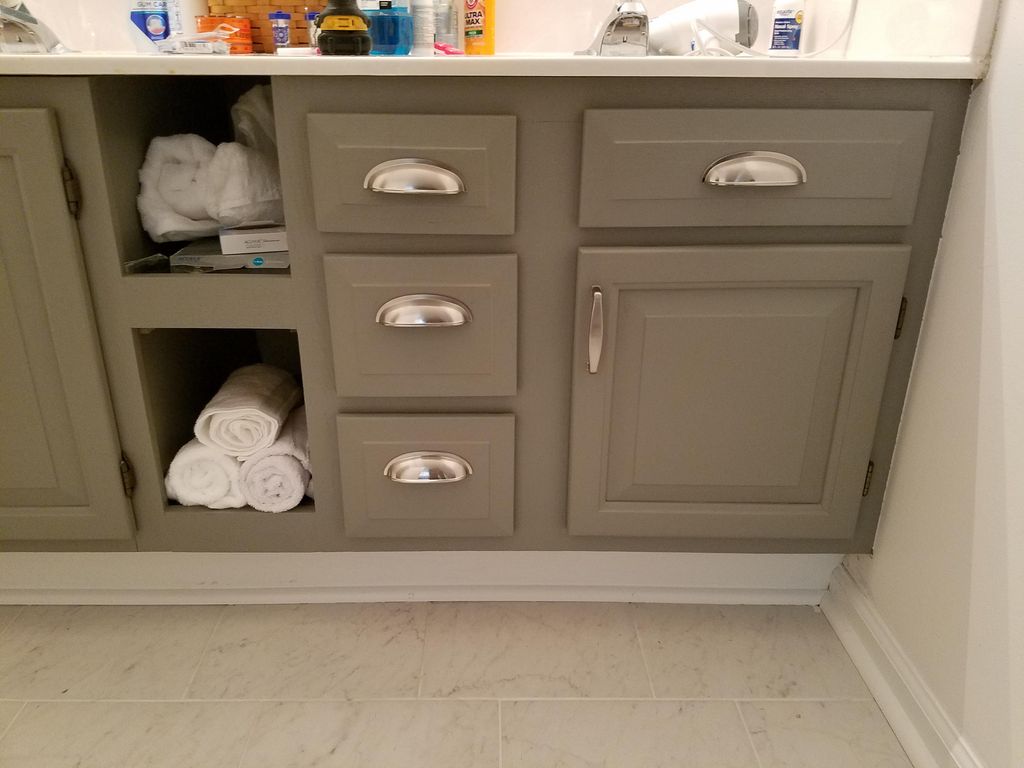 Fresh Paint and Door Pulls