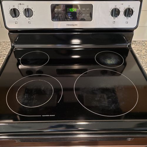After Bar Keepers Friend Cooktop cleaner