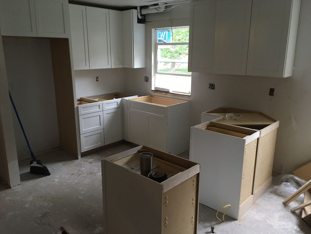 Install of new cabinets 