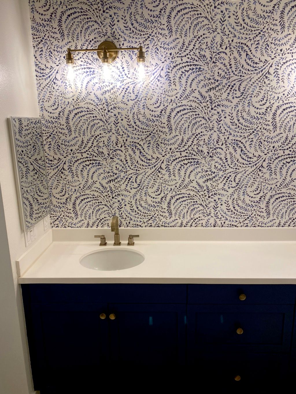 They did such a great job putting up the wallpaper