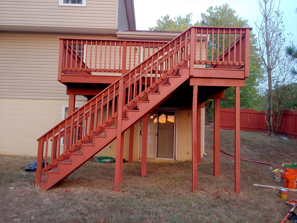 patio, Repaired and painted