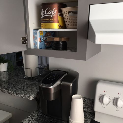 Coffee Station we created at a vacation rental cle