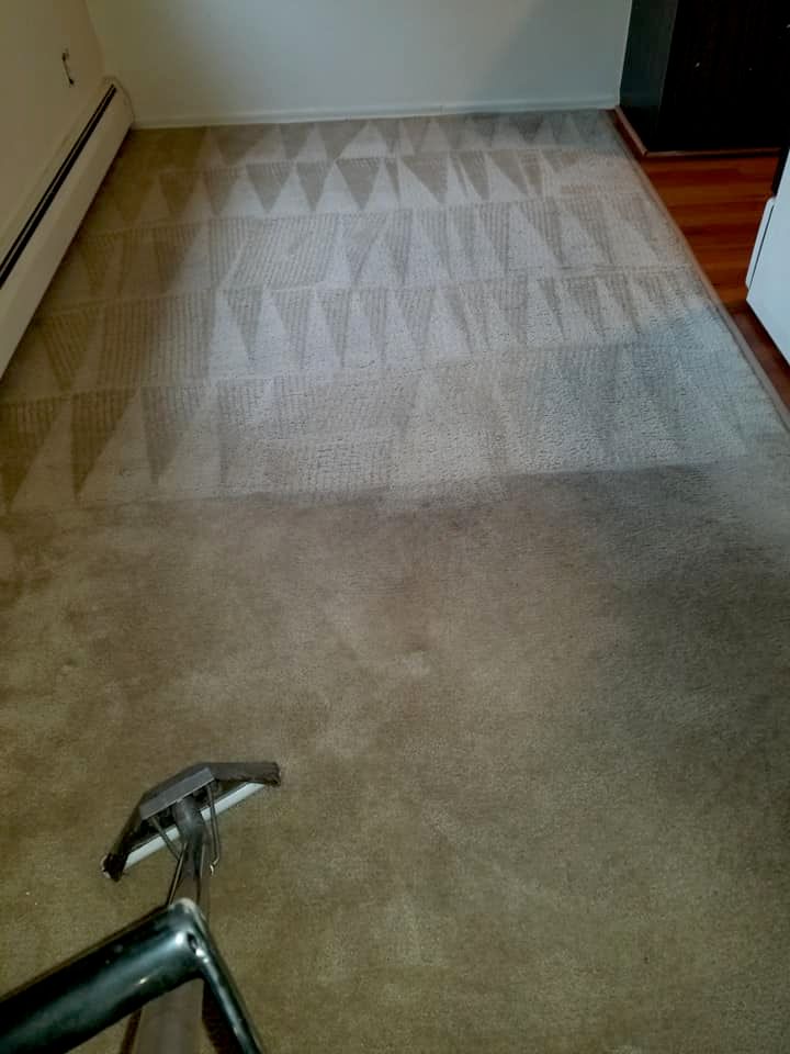 Carpet cleaning before 