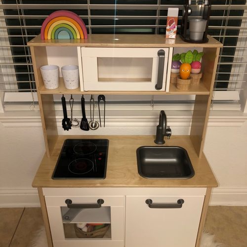 Jack put together my son’s kids kitchen - he did a