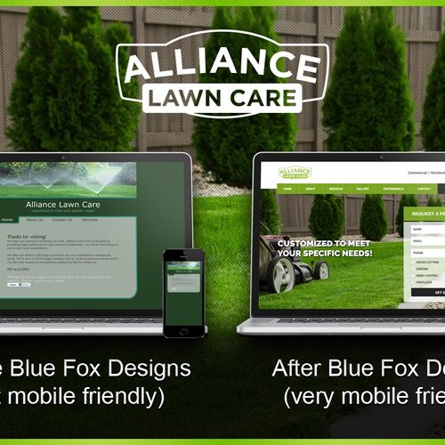 Alliance Lawn Care: Before and After Blue Fox Desi