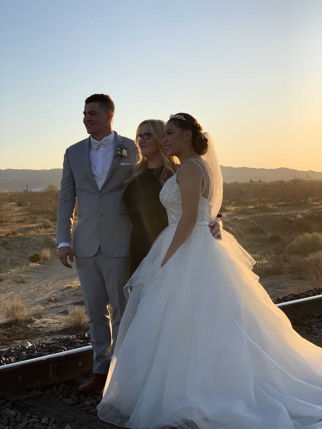 After the ceremony photos in Littlerock, CA