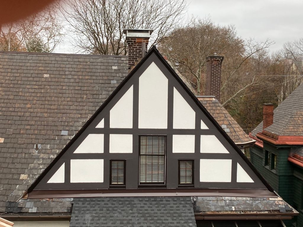 Restored Tudor gable 