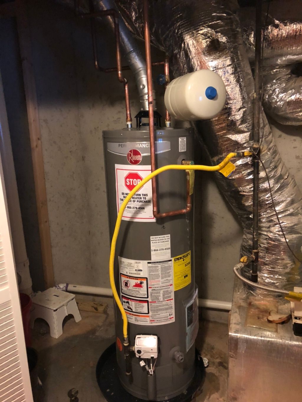 Water heater installation 
