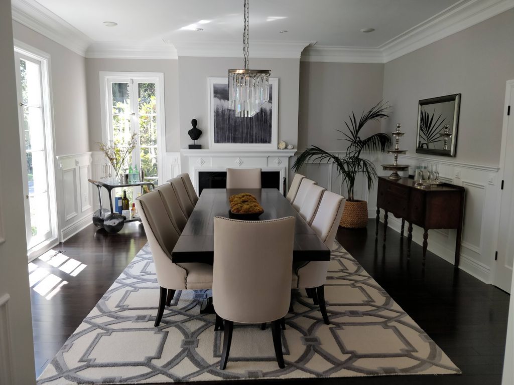 cleaned dining room