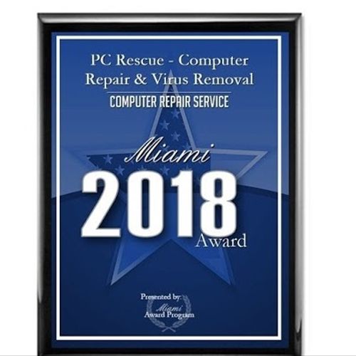 Miami Best PC Repair Award