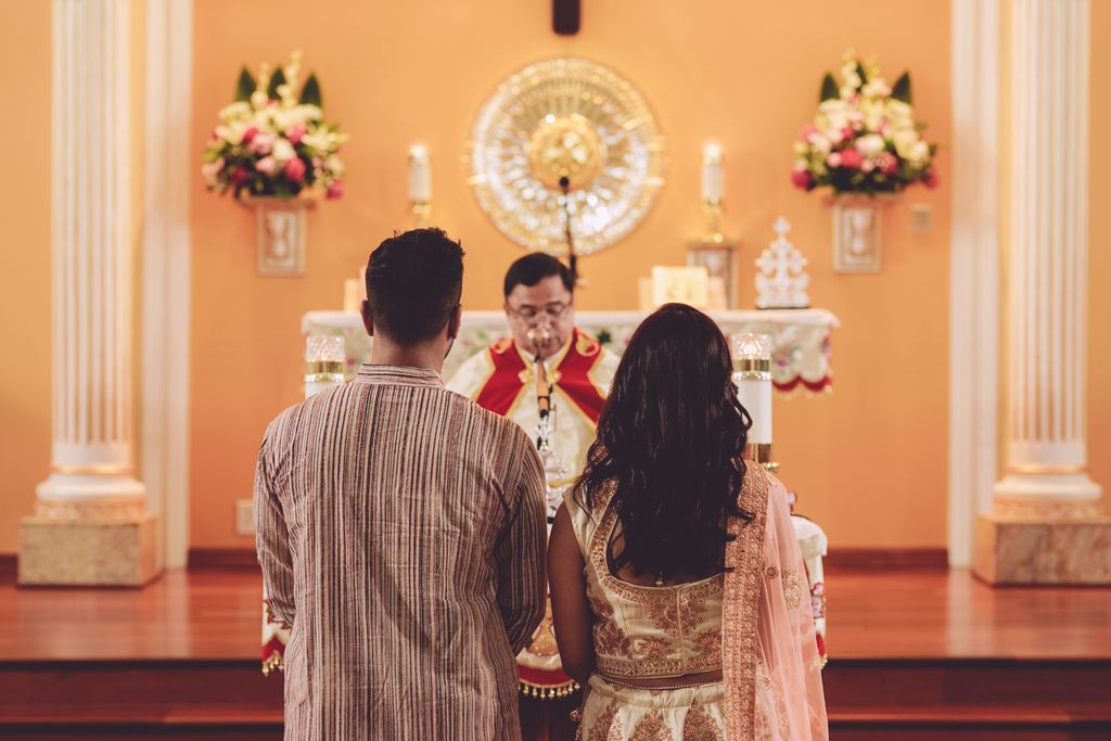 Traditional engagement ceremony shoot