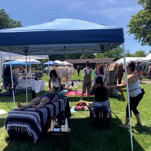 Mini Reiki Healing sessions at yoga and music fest