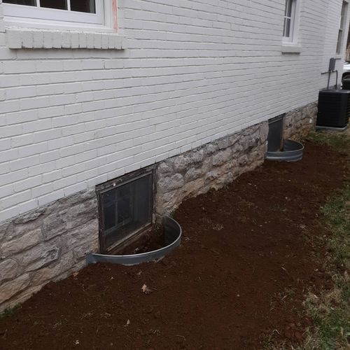 Window wells installed 