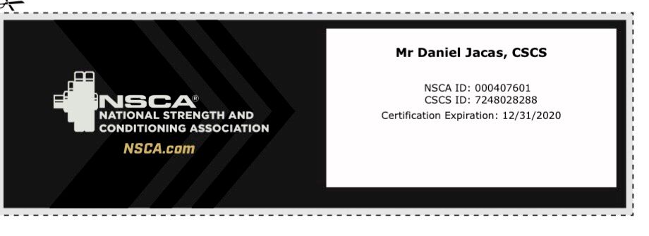 Certified Strength and Conditioning Specialist