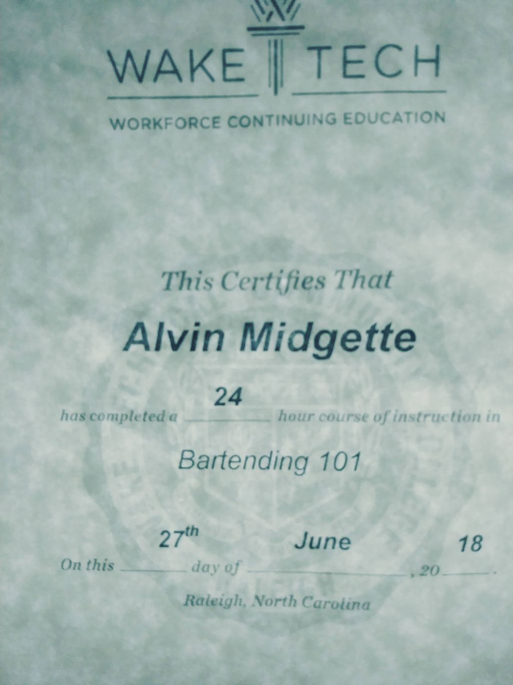 Certification 