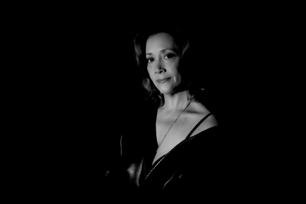 B&W portrait of Broadway Star from recent shoot