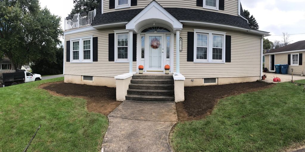 We had Kris design the landscaping in front of our