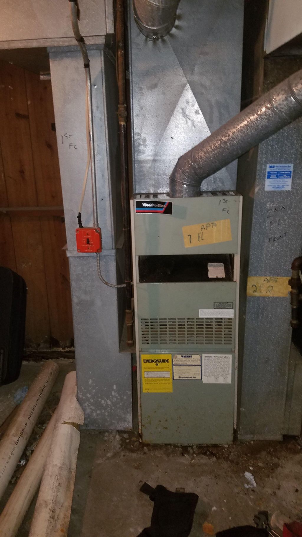 Gas Furnace Before