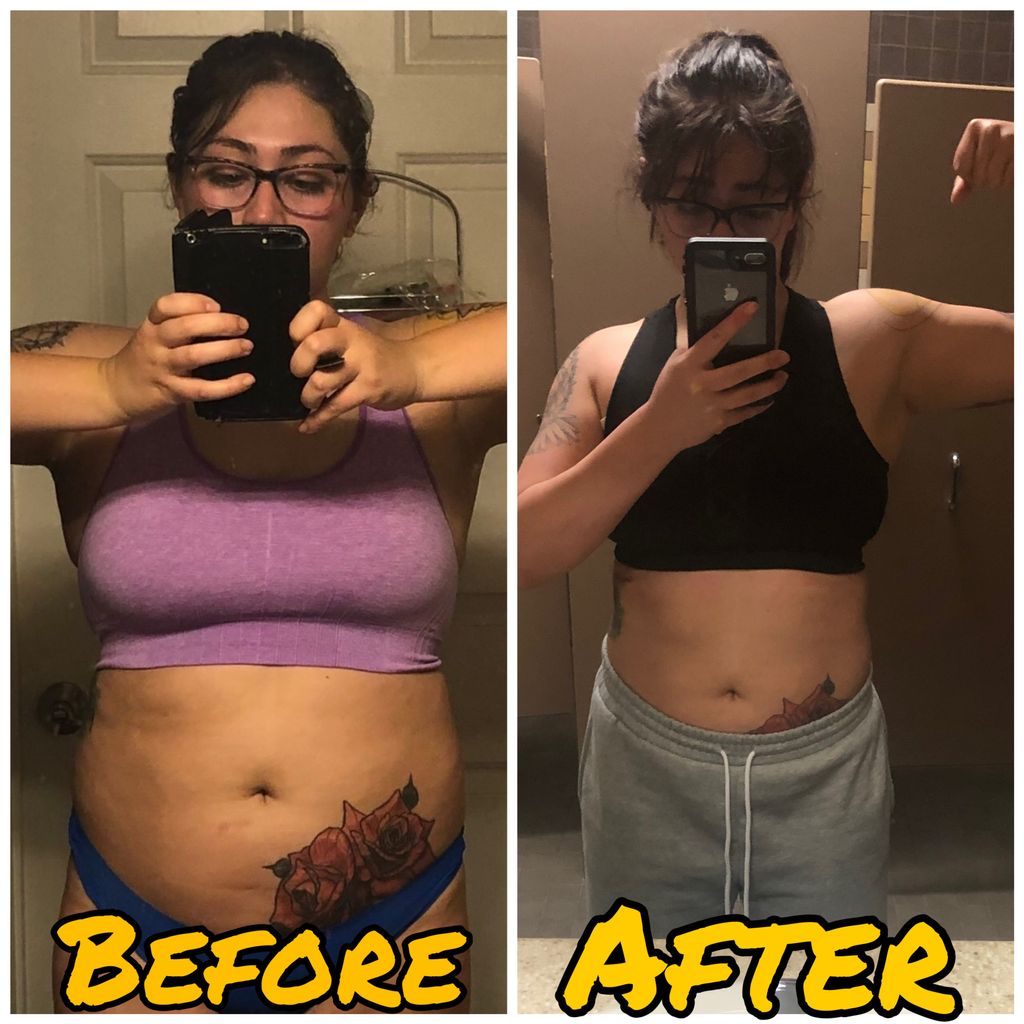 (Right) Daisy was training and dieting and not get
