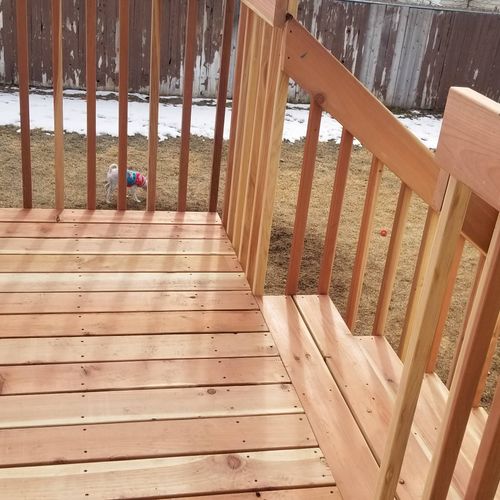 Carlos did an amazing job on my Deck and an interi