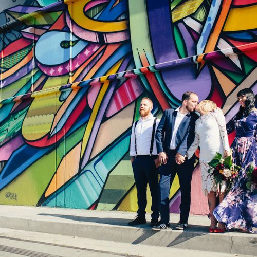 We just got our photos back from our wedding and w