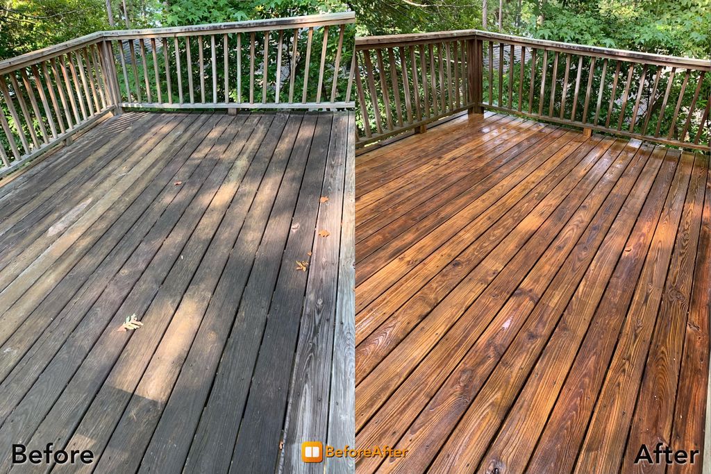 Deck Staining and Sealing project from 2020