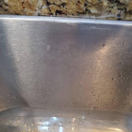 Did an amazing job caulking my sink! Great attitud