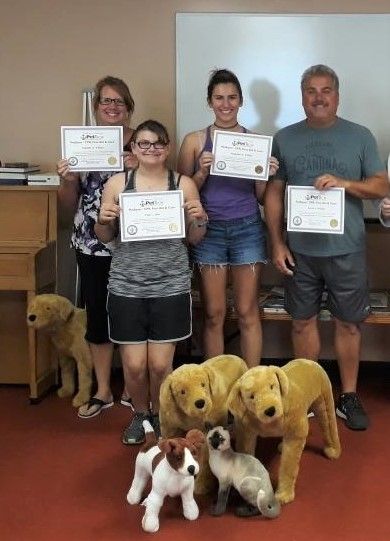K9 Employees getting certified in Pet First Aid & 