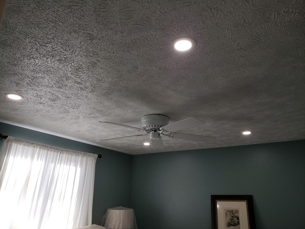 ceiling after fan and light install