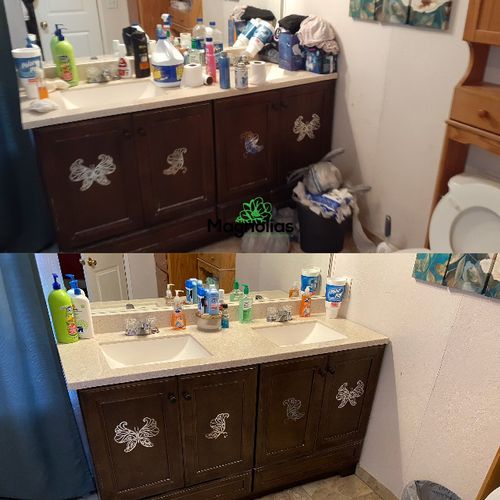 Before & After Bathroom Sink