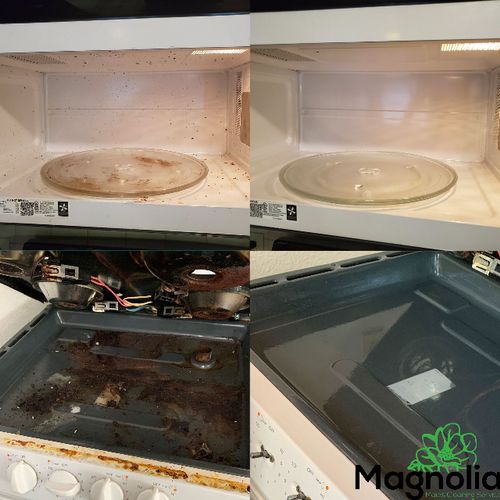 Before & After Microwave & Stove Range
