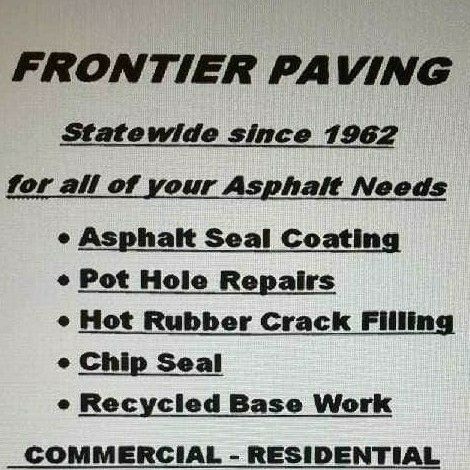 frontier Asphalt paving & seal coating
