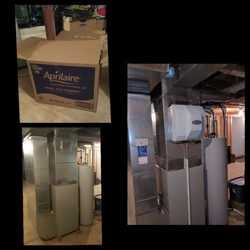 700 power fan Humidifier install Aurora, Illinois 