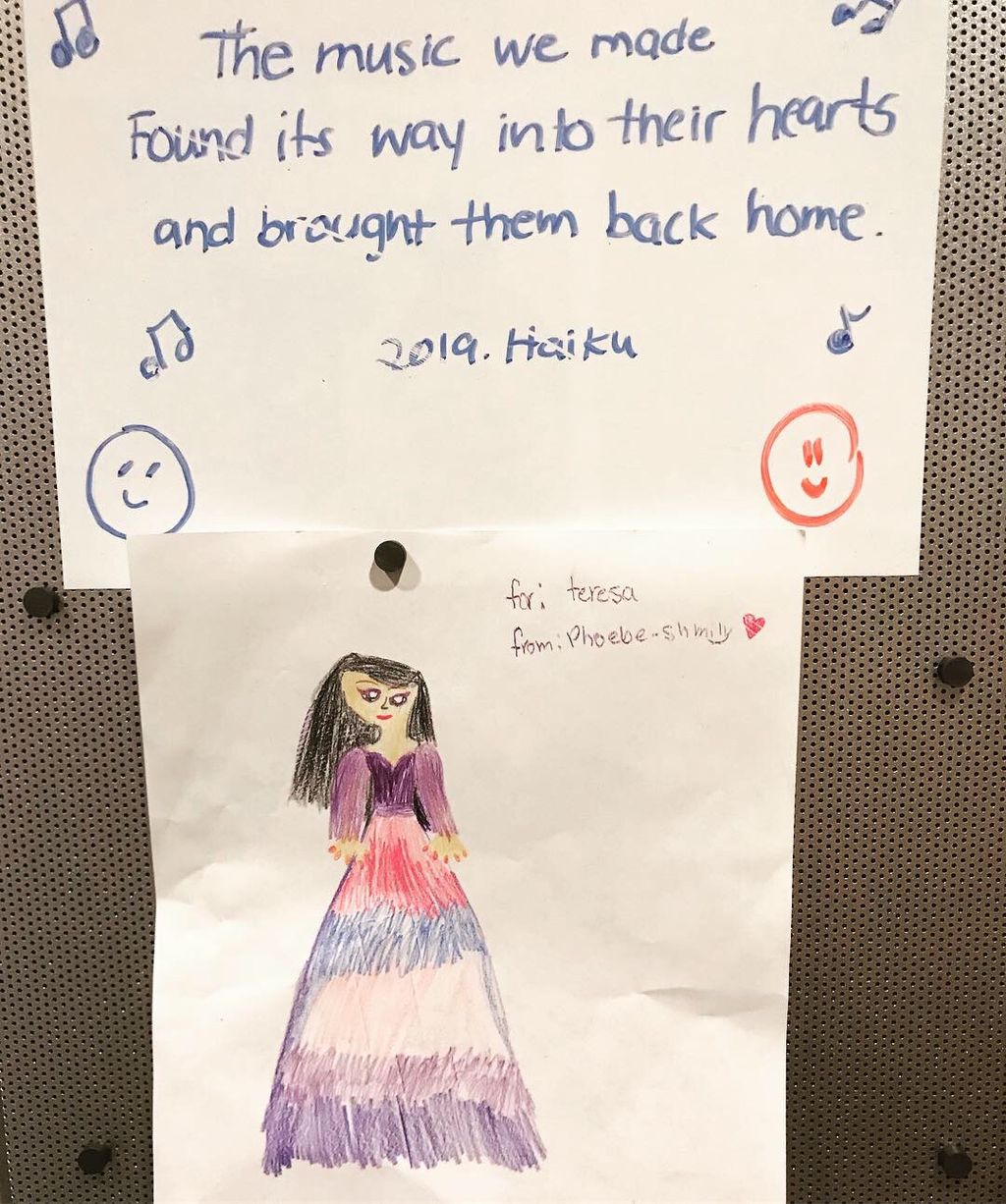 a cute drawing of me from my student