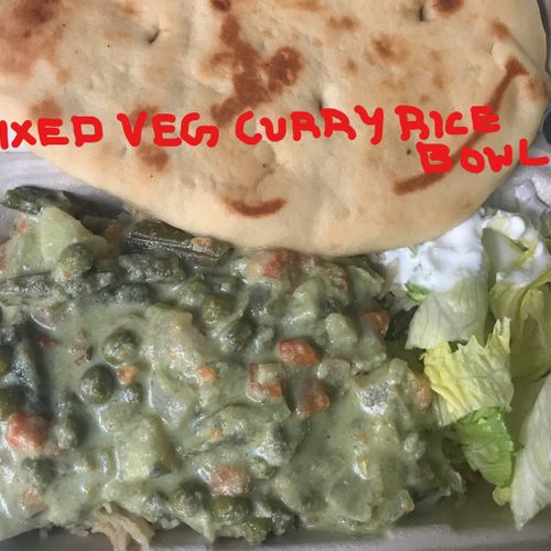 Mixed Veg Curry Rice Bowl