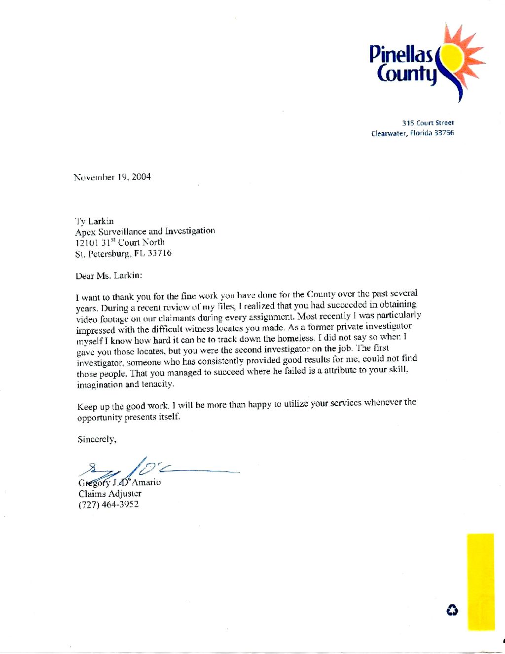 Government Letter