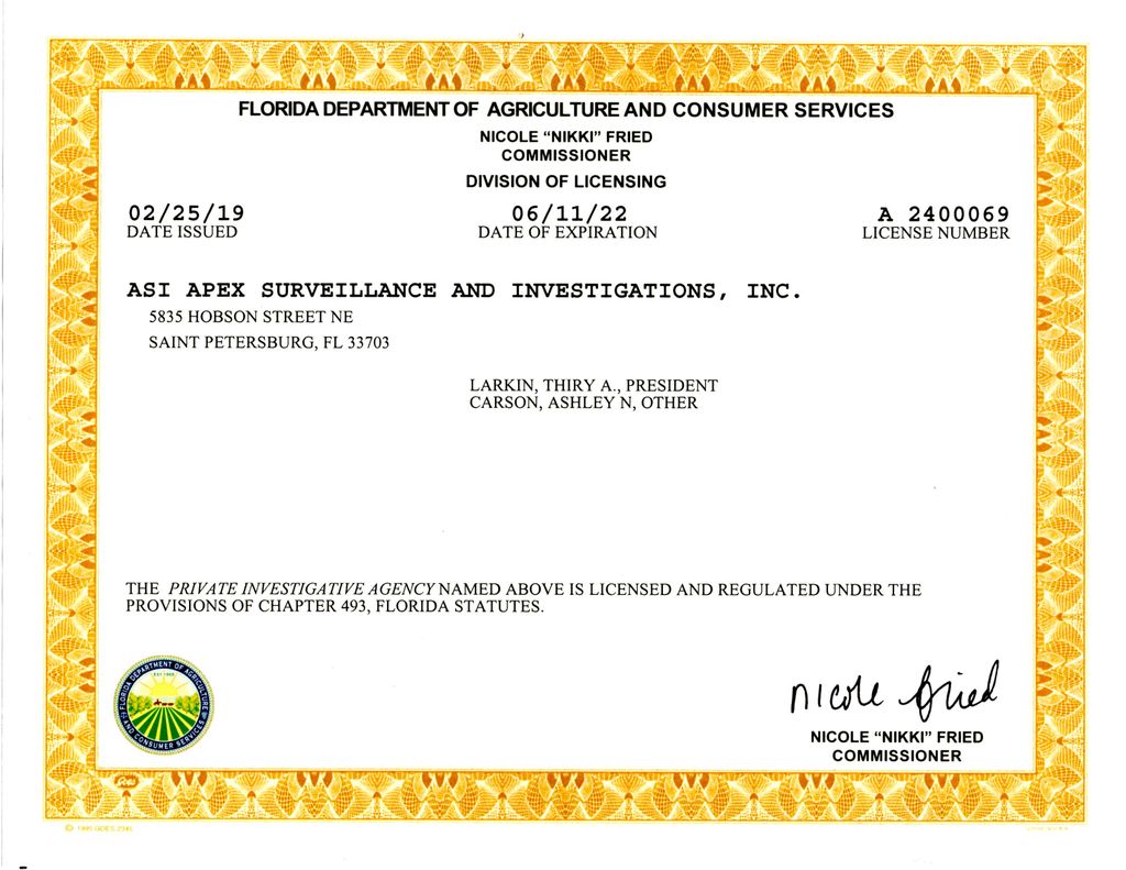 Agency License