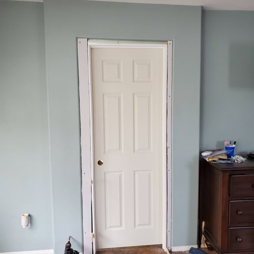Asked have a door installed in our master bedroom 