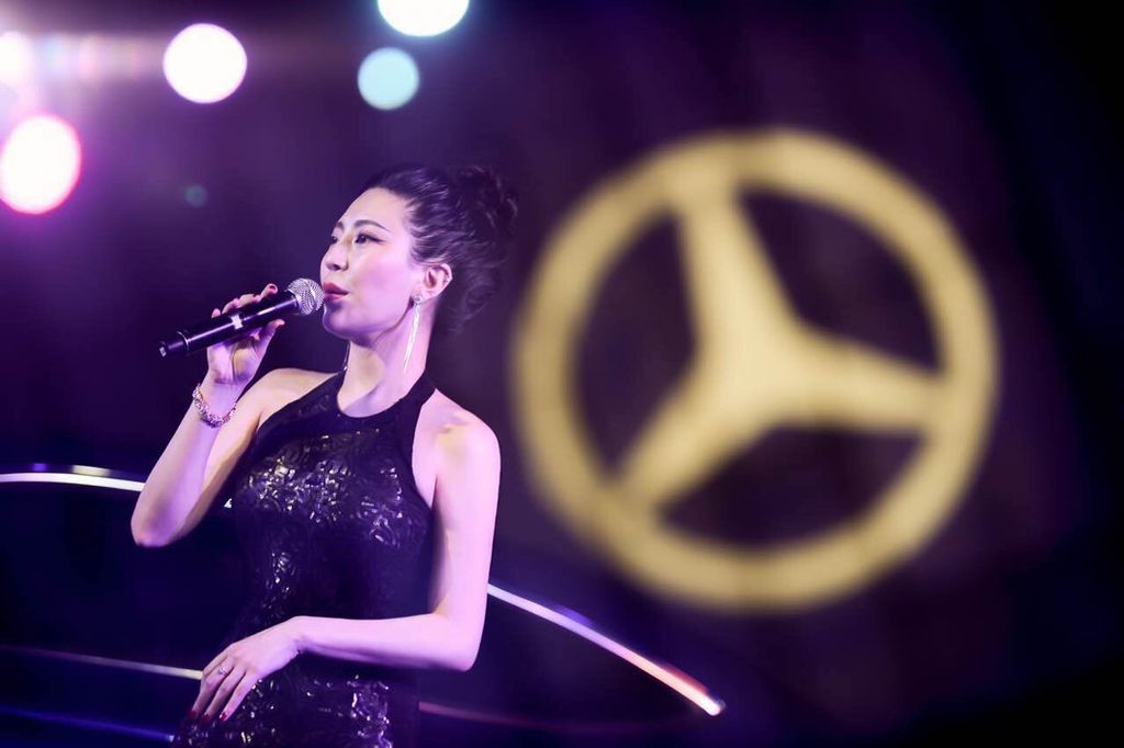 Performing at Mercedes Benz Event