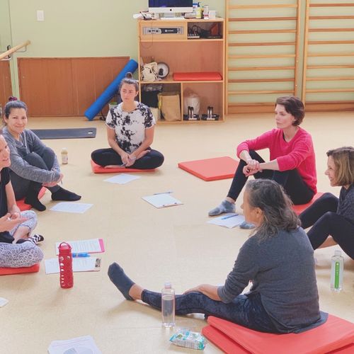 Teaching a class post-yoga