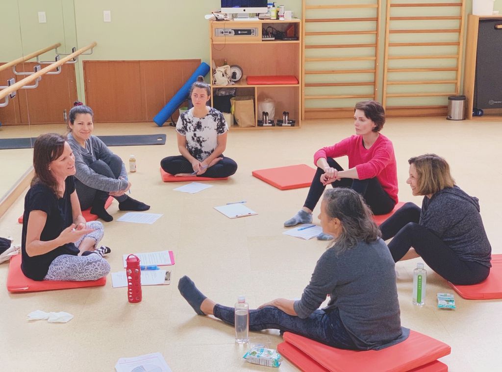 Teaching a class post-yoga