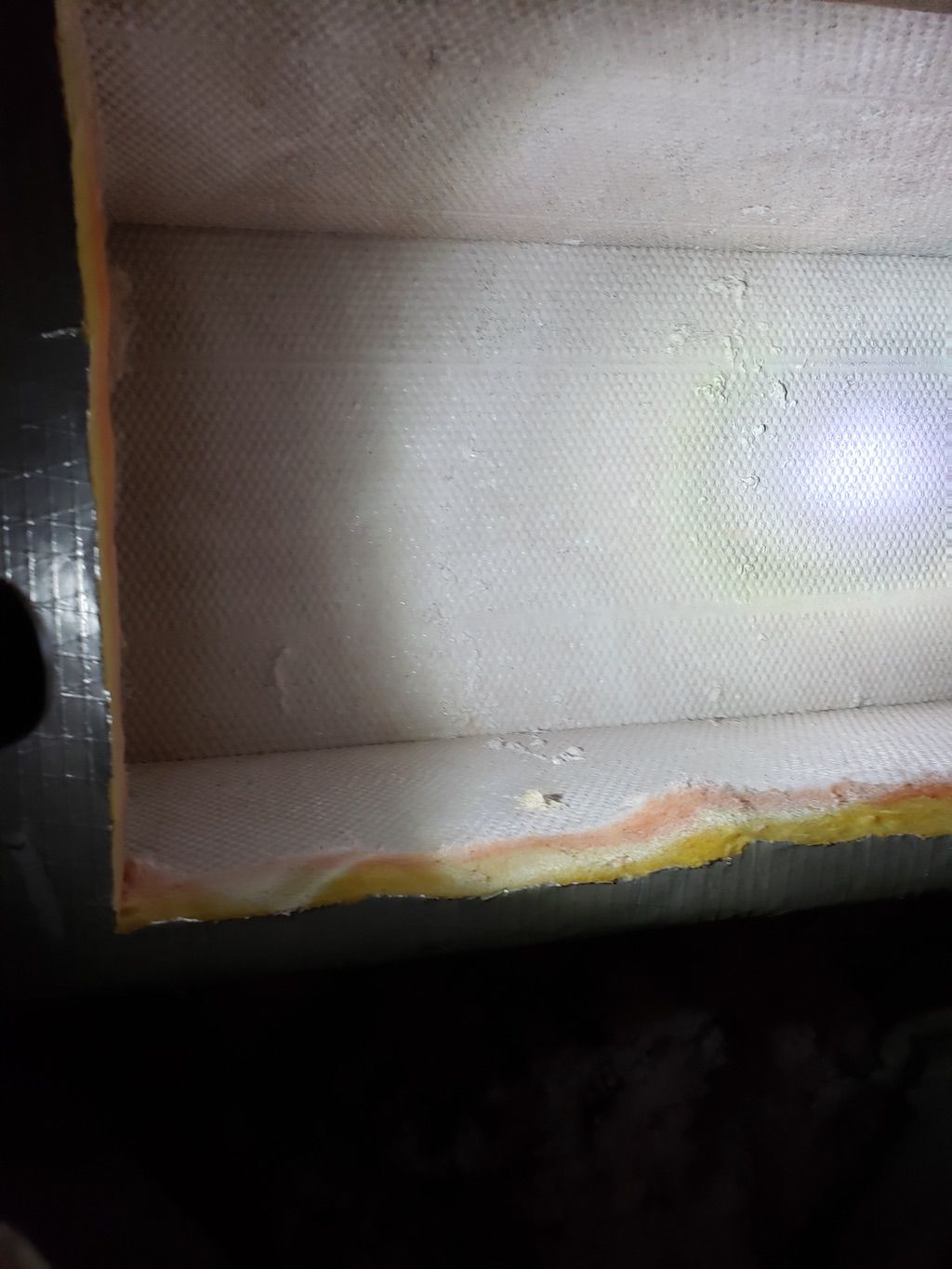 After it’s been treated for mold 
