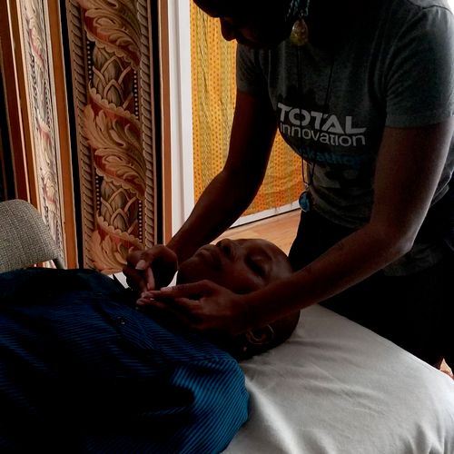 Reiki typically uses touch and hovering can be req